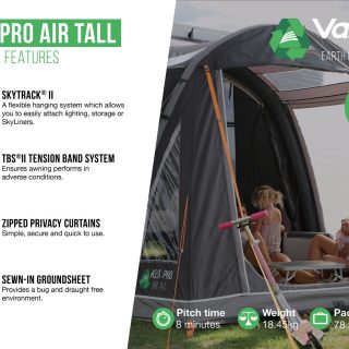 Vango Kela Pro Air Tall Side Campervan Awning - Image 10