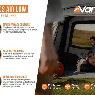 Vango Versos Air Low Side Campervan Awning - Image 55