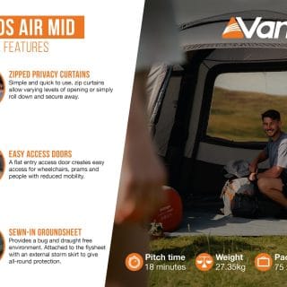 Vango Versos Air Mid Side Campervan Awning - Image 48