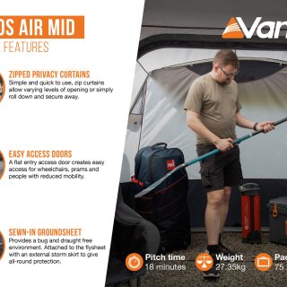 Vango Versos Air Mid Side Campervan Awning - Image 49