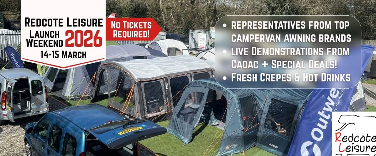Redcote Leisure 2026 Campervan Awning Launch Weekend Show