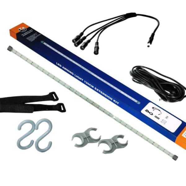 12v and 230v LED Awning Light - 120cm Main Kit