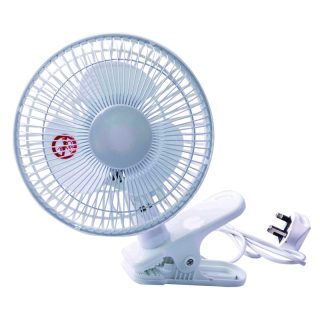 230v Clip on Mains Fan 6 inch - Image 2