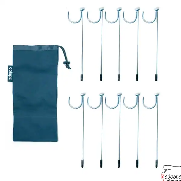 COLAPZ Flexi Pipe Rock Pegs - Pack of 10