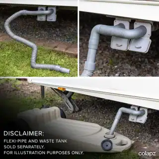 COLAPZ Flexi Waste Pipe Double Adaptor - Image 3