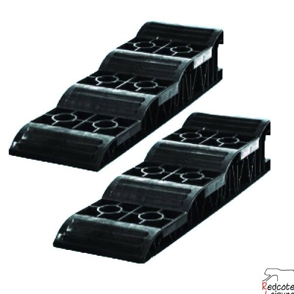 Pennine Black Jumbo Levelling Ramps, pack of 2