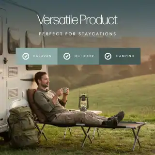 Leisurewize Aluminium Camping Bed - Image 6