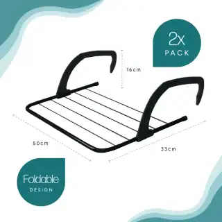 Leisurewize Compact Clothes Airer 2 Pack - Image 3