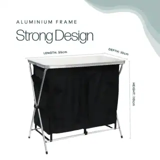 Leisurewize Portable Camping Table & Storage Unit - Image 3