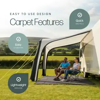 Leisurewize Premium Awning Carpet Reversible Grey/Charcoal - Image 7