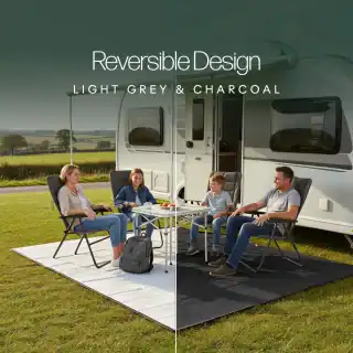Leisurewize Premium Awning Carpet Reversible Grey/Charcoal - Image 8