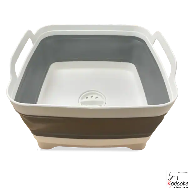 Quest 8L Collapsible Washing Bowl with Drain